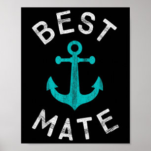 Nautische Gastgeschenk Hochzeit Grooms Man & amp;  Poster