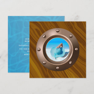 Nautische Geburtstagspartei Foto Einladung