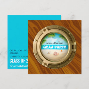 Nautische Graduierungspartei Einladung