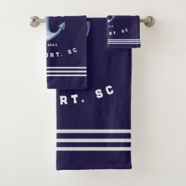 Nautische Handtuchhalter-Set Badhandtuch Set