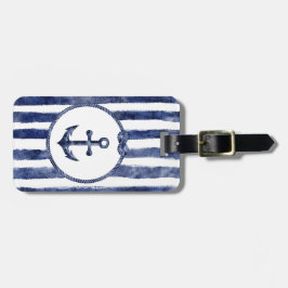 Nautische Hochzeit an der Küste Gepäckanhänger