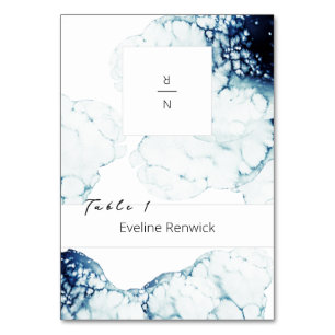 Nautische Hochzeit in Urlaubsort Folbare Platzkart Tischnummer