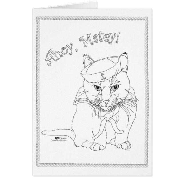 Nautische Katze (Vorne)