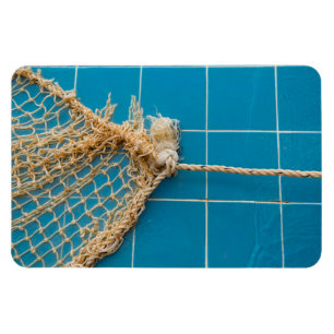 Nautische Knoten und Pool-Tiles Magnet
