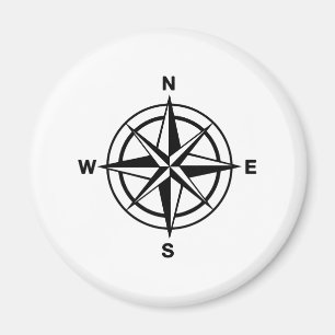 Nautische Kompass-Rose Magnet