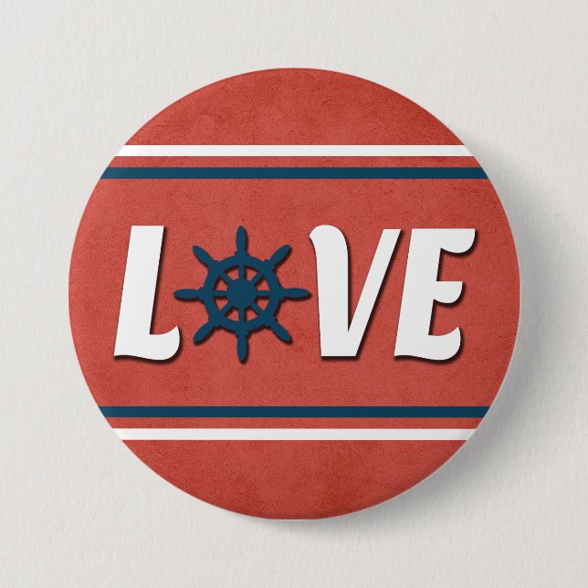 nautische Liebe Button (Vorderseite)