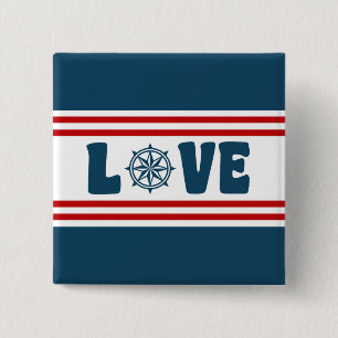nautische Liebe Button