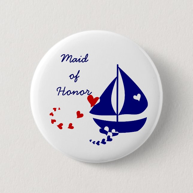 Nautische Liebe Button (Vorderseite)
