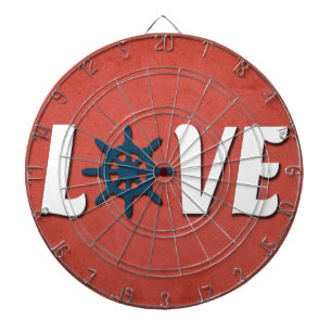 nautische Liebe Dartscheibe