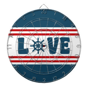 nautische Liebe Dartscheibe
