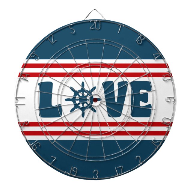 nautische Liebe Dartscheibe (vorne)