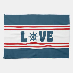 nautische Liebe Küchentuch
