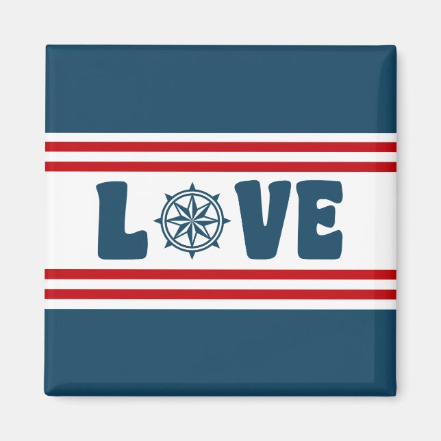 nautische Liebe Magnet (Vorne)