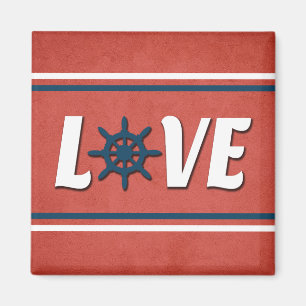 nautische Liebe Magnet