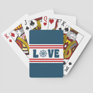 nautische Liebe Spielkarten
