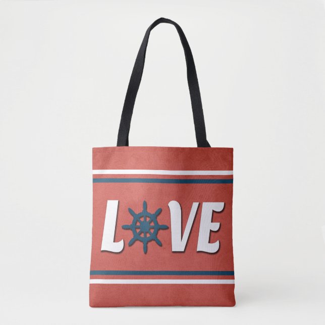 nautische Liebe Tasche (Vorderseite)