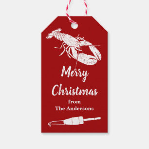 Nautische Lobster Personalisierte Weihnachten Geschenkanhänger