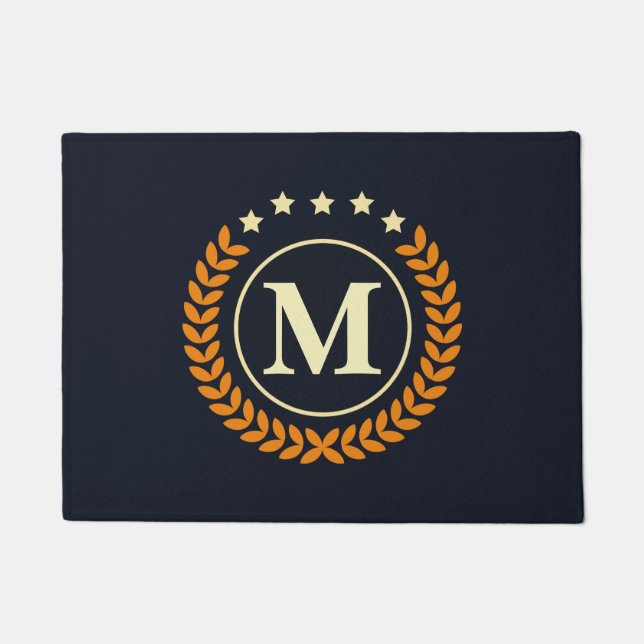 Nautische Monogramm Fußmatte (Vorderseite)