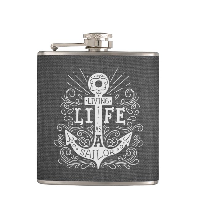 NAUTISCHE MOTIVIEREND SAILORQUOTE FLACHMANN (Vorderseite)