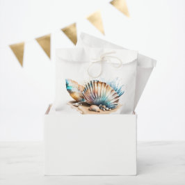 Nautische Muscheln 3D Strand und Meer Geschenktütchen