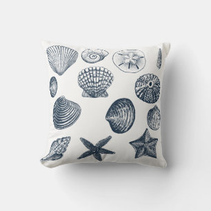 Nautische Muscheln Kissen