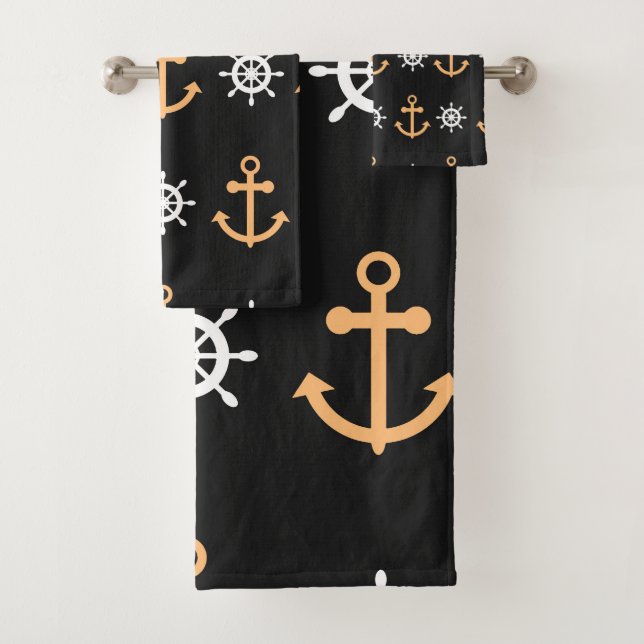 Nautische Muster Badhandtuch Set (Insitu)