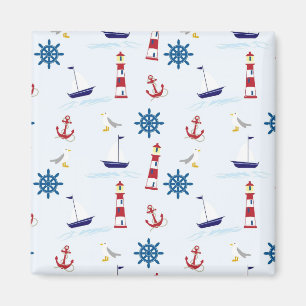 Nautische Muster Magnet