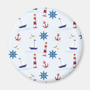 Nautische Muster Magnet
