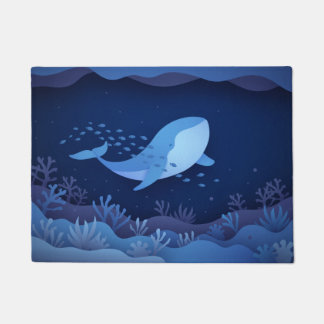 Nautische Mustertür Fußmatte