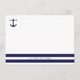 Nautische Navy-Flat-Mitteilungskarten Mitteilungskarte