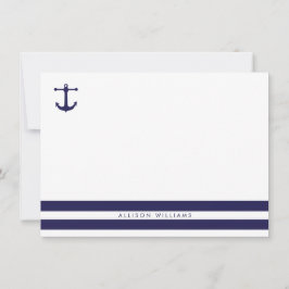 Nautische Navy-Flat-Mitteilungskarten Mitteilungskarte