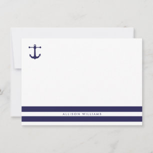 Nautische Navy-Flat-Mitteilungskarten Mitteilungskarte