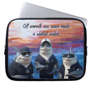 Nautische Notebook-Hüllen "Shark" Laptopschutzhülle