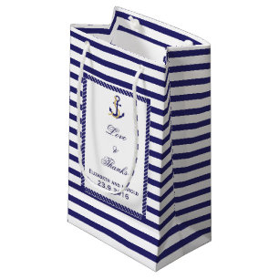 Nautische Personalisierte Hochzeit Kleine Geschenktüte