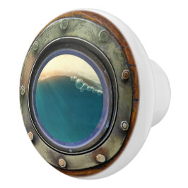 Nautische Porthole-Schubknöpfe Keramikknauf