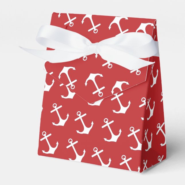 Nautische Rote AnkerGeschenkboxen Geschenkschachtel (Vorderseite)