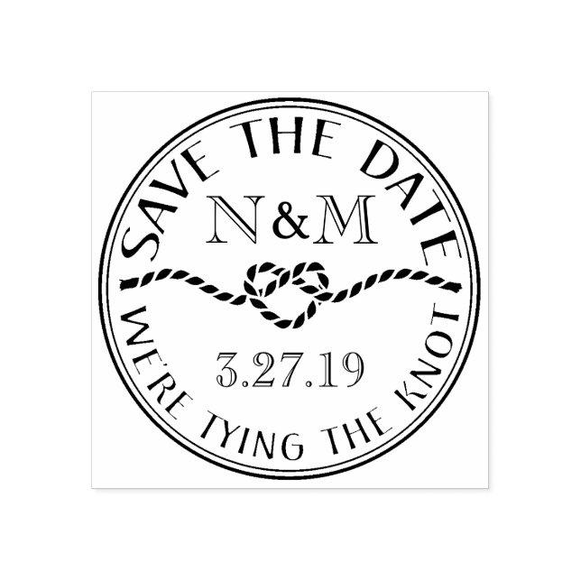 Nautische Save the Date benutzerdefinierte Briefma Gummistempel (Prägung)