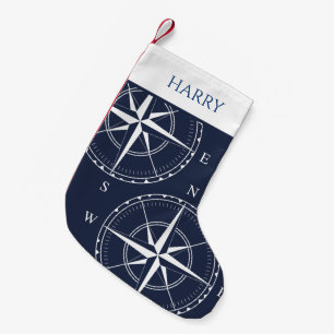 Nautische Schiffe umfassen die blaue Küste der Mar Kleiner Weihnachtsstrumpf
