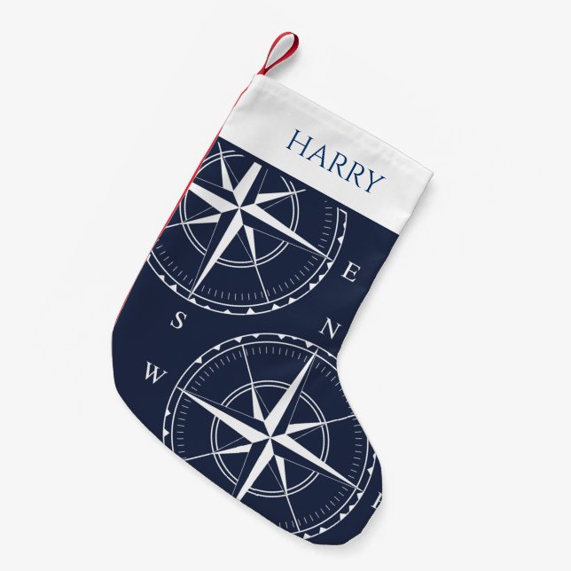 Nautische Schiffe umfassen die blaue Küste der Mar Kleiner Weihnachtsstrumpf (Vorderansicht (hängend))