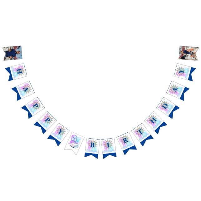 Nautische (Schiffrad) Birthday Bunting Flags Wimpelkette (Alle)