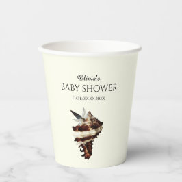 Nautische Schmetterlinge unter der Muschel Pappbecher