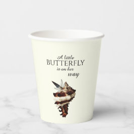 Nautische Schmetterlinge unter der Muschel Pappbecher