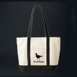 Nautische schwarze CRANE BIRD-Silhouette Tragetasche<br><div class="desc">| LAKE LIFE | NAUTISCH | BOOT | ANCHOR | LAKE LIFE | DAS LEBEN AM SEE IST BESSER | FUN | CHIC | EINFACH | WASSER | FUN BOOTING DECOR ACCESSORIES FÜR DIE ZUHAUSE | NAUTISCHE TROPISCHE WOHNGESTALTUNG | CLASSIC SILHOUETTE DESIGN | STRAND | SEE | OCEAN DECOR ZUHAUSE...</div>