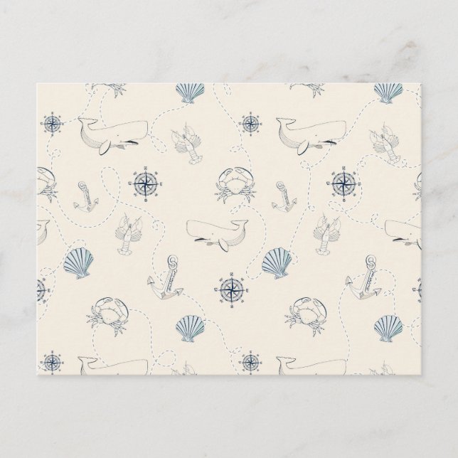 Nautische See Postkarte (Vorderseite)