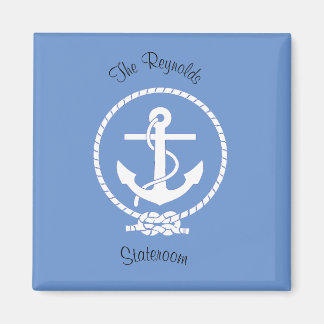 Nautische Seile und Anker-Stateroom-Magnet Magnet