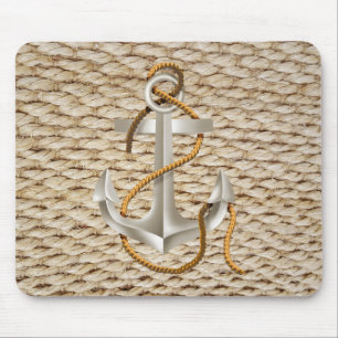 Nautische Seile und Ankermousepad Mousepad