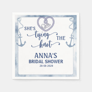 Nautische Sie Knoten Bräutliche Elegante Anker Serviette