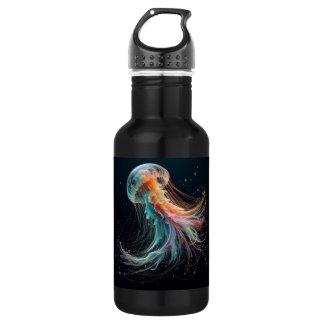 nautische/Strand-/Küstenquallen Edelstahlflasche