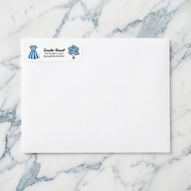 Nautische Strandhütte Segler Geburtstagsrückkehr (Nautical charm for your mail.)