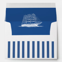 Nautische Streifen - Hochzeitseinladung